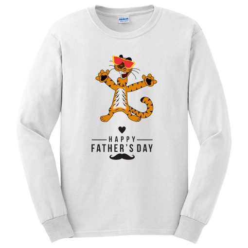 Happy Fathers Day To A Cat Lover Long Sleeve