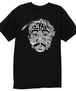 Hip Hop Face Tupac Sakur 2Pac Thug Life T Shirt