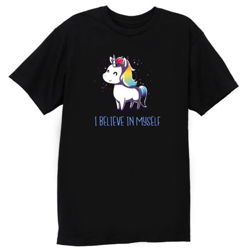 I Believe In Myself Cute Unicorn Horses T Shirt