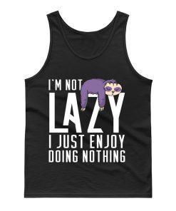 I Just Enjoy Doing Nothing Cute Sloth Tank Top