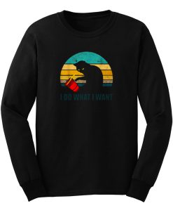 I do What I Want Cats Vintage Long Sleeve