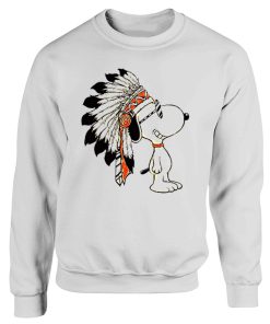 Indian Snoopy Dog Animal Humour Funny TV Cartoon Sweatshirt