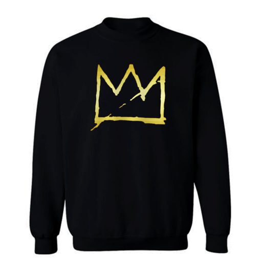 Jean Michel Basquiat Crown Abstract Sweatshirt