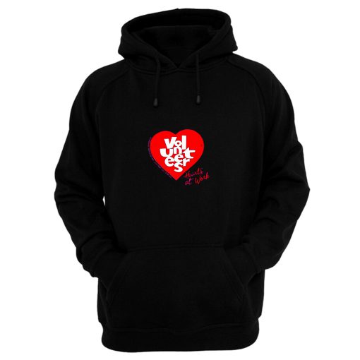 Jerzees Single Stitch Hearts at Work Hoodie