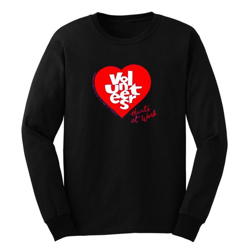 Jerzees Single Stitch Hearts at Work Long Sleeve