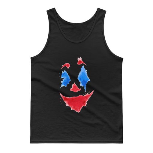 Joker Face Oil Painted Funny Tank Top