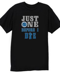 Just One Before I die Detroit Lions Baseball Football Lover T Shirt