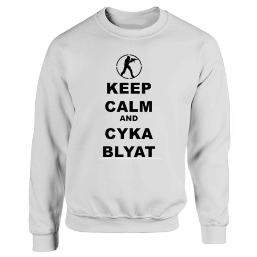 Keep Calm and Cyka Blyat Russian Sweatshirt