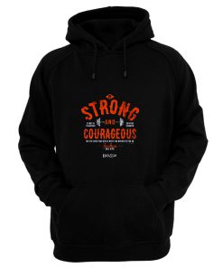 Kerusso Boys Athletic Shirt Navy Blue Strong Courageous Kids Christian Hoodie
