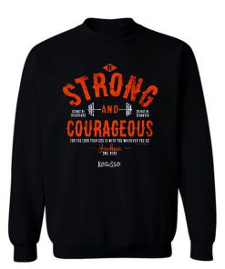 Kerusso Boys Athletic Shirt Navy Blue Strong Courageous Kids Christian Sweatshirt