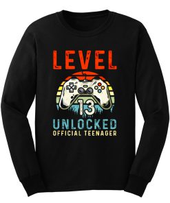 Level 13 Unlocked 13th Birthday Long Sleeve