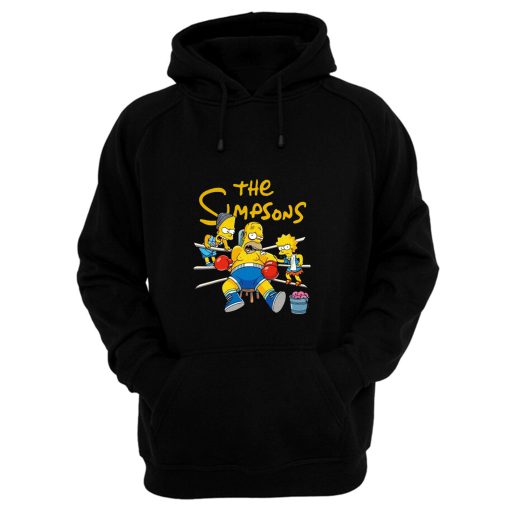 Lisa and Bart Simpsons Go Daddy Go Support For Boxing Hoodie