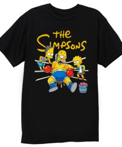 Lisa and Bart Simpsons Go Daddy Go Support For Boxing T Shirt