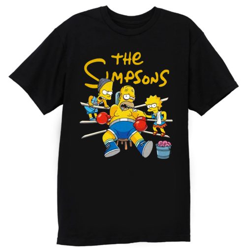 Lisa and Bart Simpsons Go Daddy Go Support For Boxing T Shirt