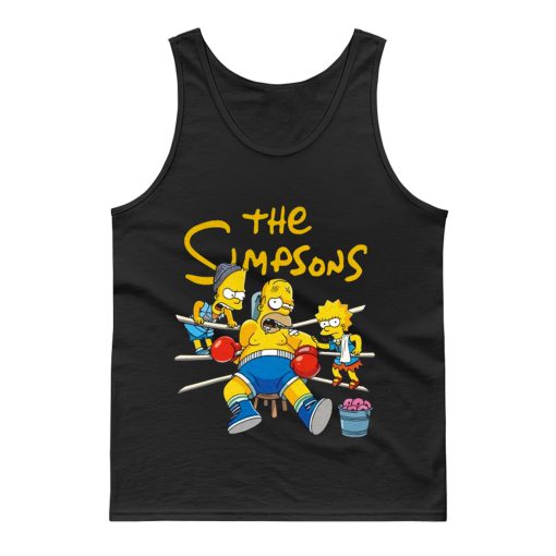 Lisa and Bart Simpsons Go Daddy Go Support For Boxing Tank Top