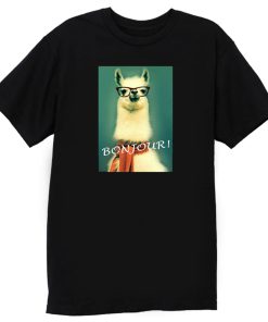 Llama Bonjour T Shirt