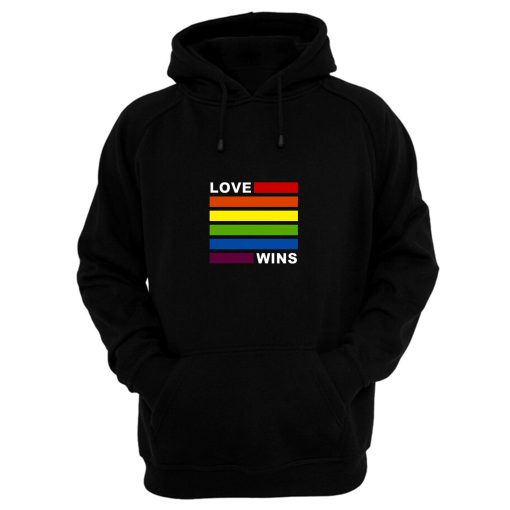 Love Wins LGBT Gay Pride Rainbow Awesome Hoodie