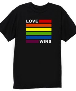 Love Wins LGBT Gay Pride Rainbow Awesome T Shirt