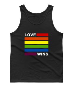 Love Wins LGBT Gay Pride Rainbow Awesome Tank Top
