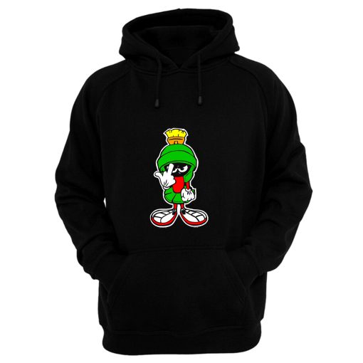 MARVIN THE MARTIAN Showing Midle Finger Hoodie