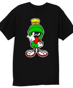 MARVIN THE MARTIAN Showing Midle Finger T Shirt