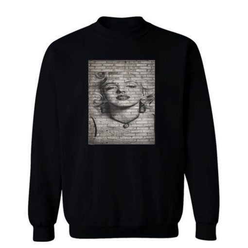 Marilyn Poster On the Wall Sweatshirt