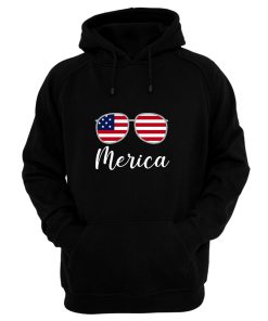Merica Sunglasses USA Flag Hoodie