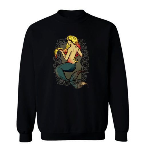Mermaid Cartoon Funny Sweatshirt