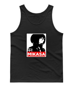 Mikasa Cover Attack On Titan Anime Tank Top