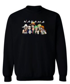 Nakama Friends One Piece Manga Japanese Anime Funny Sweatshirt