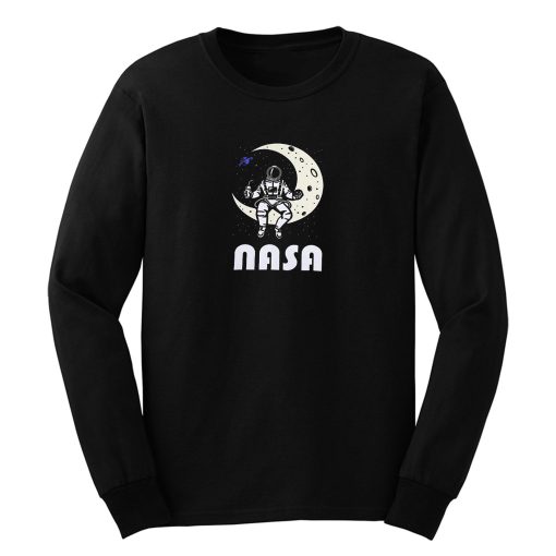 Nasa Astronaut Moon Space Long Sleeve