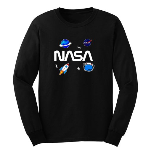 Neon Riot Nasa Planets Funny Helmet Spaceship Long Sleeve