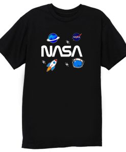 Neon Riot Nasa Planets Funny Helmet Spaceship T Shirt