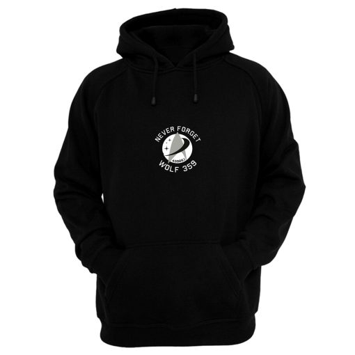 Never Forget Wolf Alien Retro Hoodie