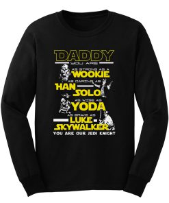 New Daddy Star Wars Jedi Father Day Long Sleeve