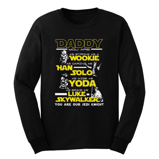 New Daddy Star Wars Jedi Father Day Long Sleeve