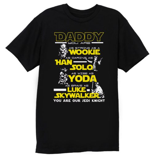 New Daddy Star Wars Jedi Father Day T Shirt