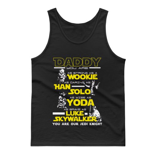 New Daddy Star Wars Jedi Father Day Tank Top