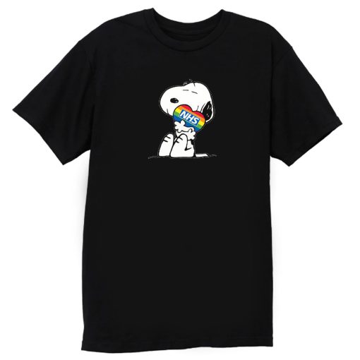 Nhs Huge Heart Snoopy T Shirt
