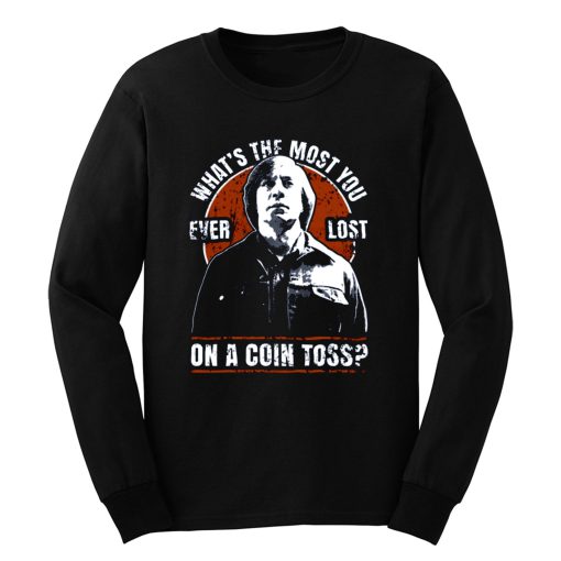 No Country For Old Men Anton Chigurh Coin Toss Western Crime Thriller Film Long Sleeve