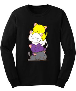 Nonbinary Gender and Genderqueer Cat Lovers Long Sleeve