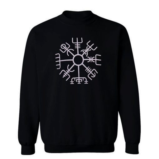 Nordic Viking Rune Compass Norse Sweatshirt