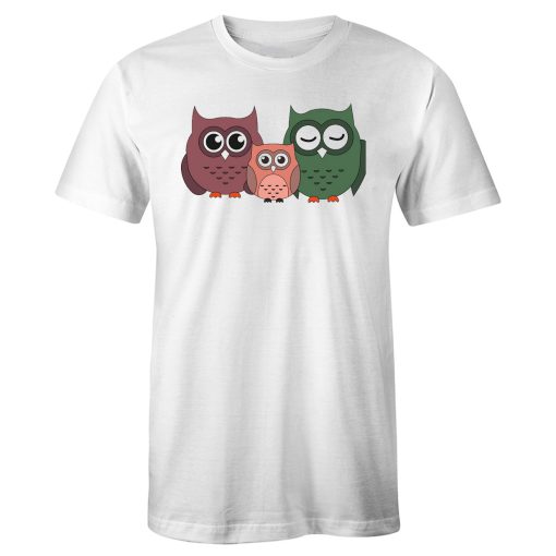 Owl Family Good Night T Shirt