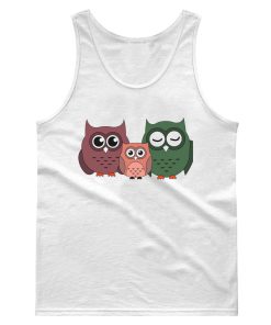 Owl Family Good Night Tank Top