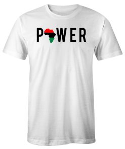 Power African Melanin American Pride T Shirt