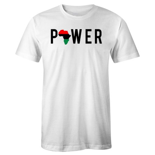 Power African Melanin American Pride T Shirt