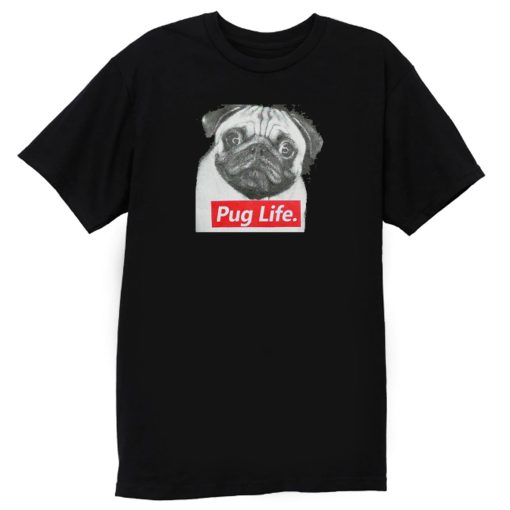 Pug Life Retro T Shirt