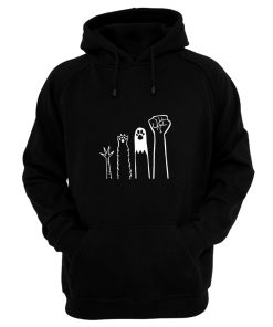 RESIST Fists Political Animal And Human Hoodie