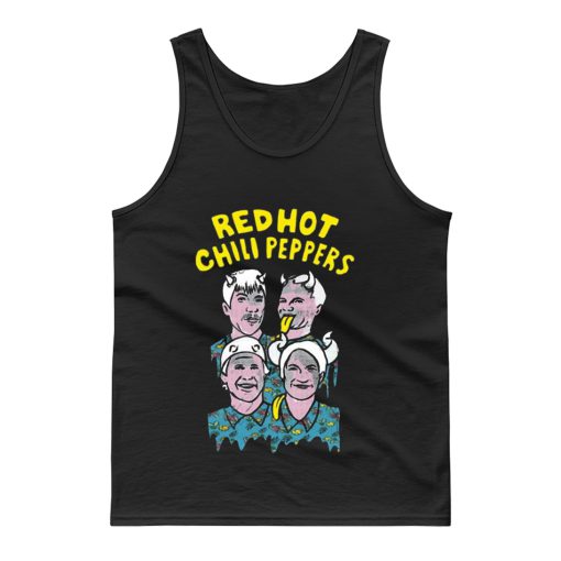 Red Hot Chilli Peppers RHCP Rock Band Retro Tank Top