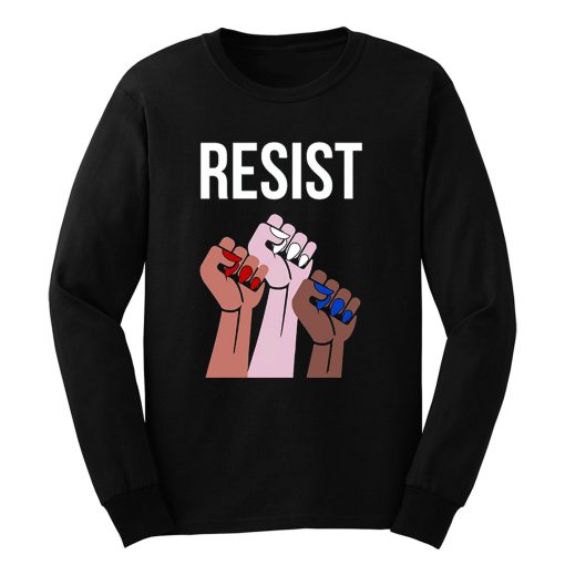 Reistst Womens Fists Political Long Sleeve